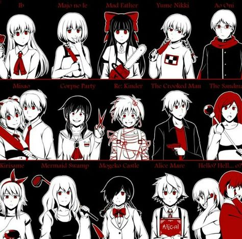 RPG horror games Rpg Maker Horror Games, Rpgmaker Horror, Rpg Wallpaper, Games Drawing, Ib Game, Fnaf Costume, Alice Mare, Witches House, Super Mario Rpg