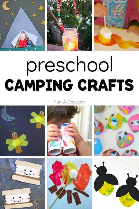 Camping Crafts Preschool, Preschool Camping, Preschool Summer Camp, Camping Preschool, Camping Theme Preschool, Camping Crafts For Kids, Summer Camp Themes, Camping Activities For Kids, Camping Theme Classroom