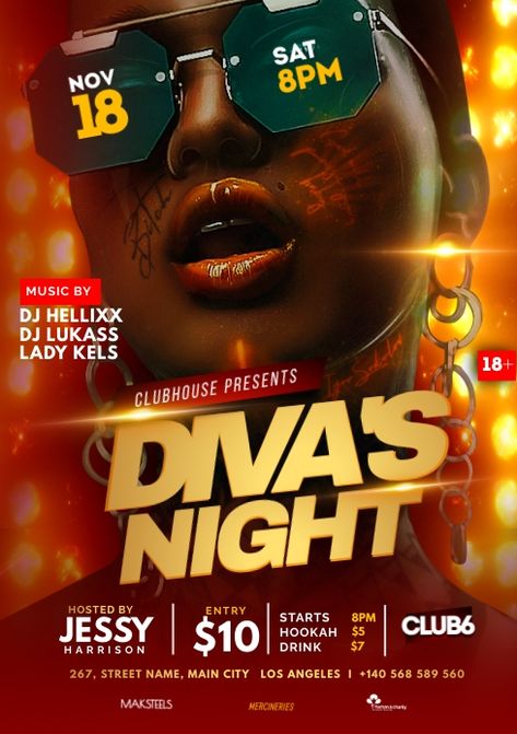 Night Party Flyer Design, Make Up Flyer Design, Party Flyers Design, Video Cover Design, Party Fliers, Party Flyer Ideas, Best Poster Design, Night Club Flyer Design, Club Poster Design