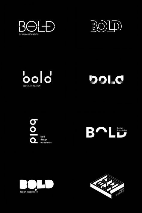 Bold Design, Different Types, Logo Design, White, Black, Design, Logos