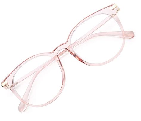 Cute Glass Frames, Cute Frame Glasses, Pink Blue Light Glasses, Aesthetic Blue Light Glasses, Eye Glasses For Women Trendy 2020, Cute Blue Light Glasses, Clear Pink Glasses, Light Pink Glasses, Modern Home Office Design