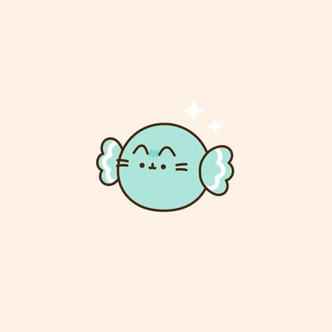 My favorite candy.🍬 Pusheen Room, Candy Animation, Pusheen Halloween, Pusheen Cute, Aesthetic Letters, Pusheen Cat, Cute App, Favorite Candy, 11th Birthday