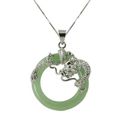 Circle Dragon, Dragon Green, Dragon Box, Jade Dragon, Green Pendant, Pendants Necklaces, Dragon Jewelry, Round Necklace, Necklace Green