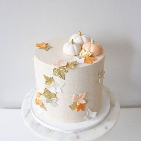 Creative Dessert Ideas, Fall Birthday Cakes, Pumpkin Theme Baby Shower, Halloween Torte, Pumpkin Patch Birthday, Pumpkin Gender Reveal, Soul Cake, Thanksgiving Cake, Pumpkin 1st Birthdays