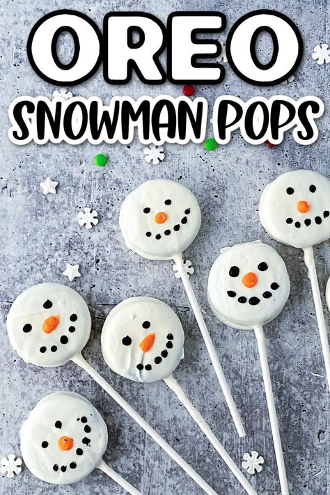 Oreo Ball Snowmen, Oreo Snowman, Christmas Party Snacks, Strawberry Ideas, Candy Tray, Xmas Desserts, Xmas Treats, Easy Christmas Treats, Christmas Baking Recipes