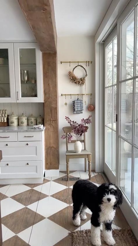 Noelle Downing ✨ on Instagram: “My upstate kitchen floors are my obsession 😍🤍 but I def had to tell people to trust my vision on this one 😂”