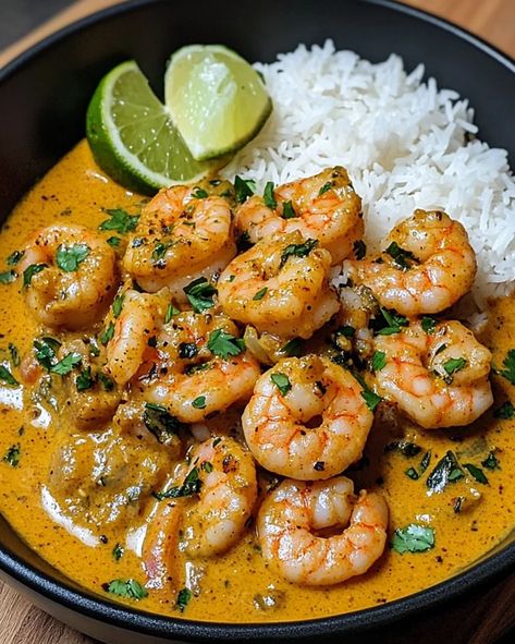 Coconut Curry Shrimp Recipe – Easy, Flavorful & Spicy - optimal recipes Shrimp Recipe Easy, Optimal Recipes, Coconut Curry Shrimp, Coconut Curry Sauce, Shrimp Dinner, Prawn Recipes, Curry Shrimp, Healthiest Seafood, Shrimp Recipes For Dinner