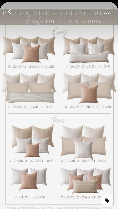 Bedroom Pillows Arrangement, Bed Pillow Arrangement, Design Ložnic, Bedroom Decor Cozy, Redecorate Bedroom, Bedroom Pillows, Room Makeover Bedroom, Master Bedrooms Decor, Remodel Bedroom