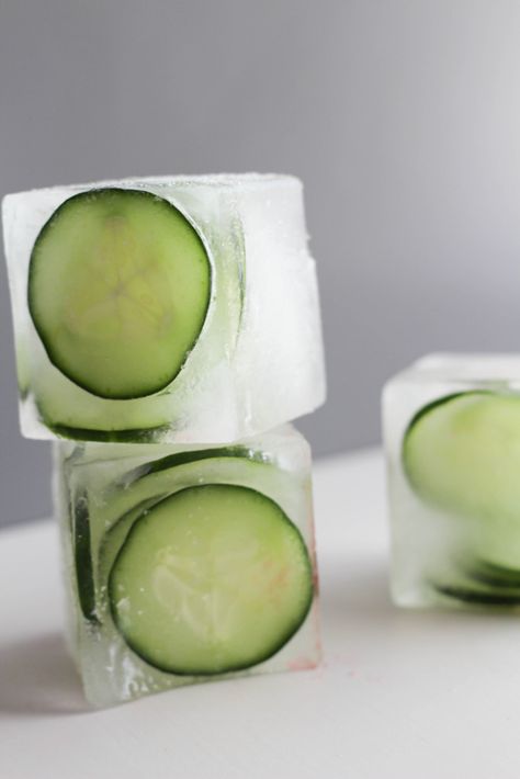 Flavored Ice Cubes Cucumber Ice Cubes, Fancy Ice Cubes, Flavored Ice Cube, Fruit Ice Cubes, Flavored Ice Cubes, Cucumber Detox Water, Large Ice Cube Tray, Fancy Ice, Flavored Ice