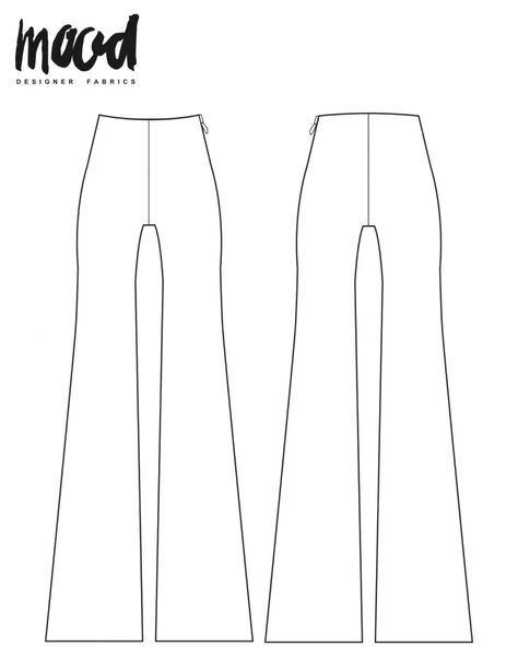 Flare Pants Pattern, Pants Pattern Free, Free Printable Sewing Patterns, Mood Sewciety, Dress Sewing Patterns Free, Sewing Patterns Free Women, Plus Size Sewing Patterns, Beginner Sewing Patterns, Pants Sewing