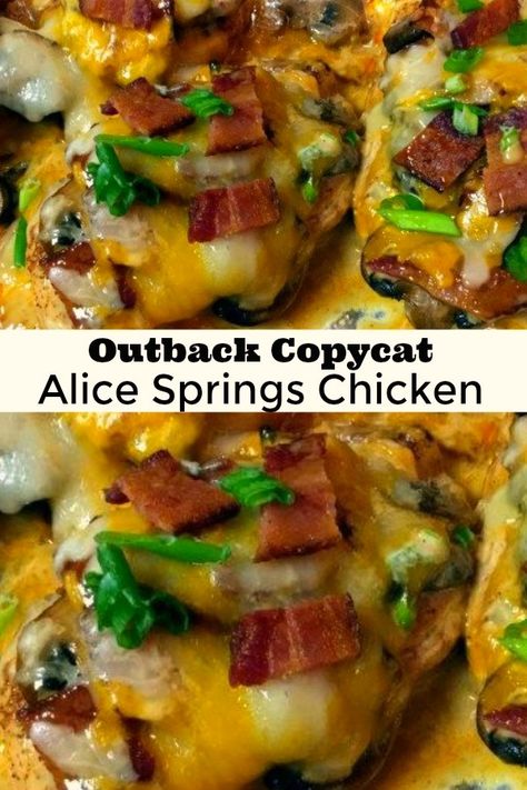 Outback Steakhouse Alice Springs Chicken, Alice Springs Chicken Outback, Alice Springs Chicken, Honey Mustard Recipes, Homemade Honey Mustard, Mustard Recipe, Outback Steakhouse, Spring Chicken, Copycat Restaurant Recipes