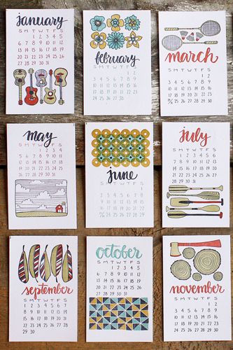 Holiday Season, Who? Skip To 2013 With These 14 Quirky, Cool Calendars Letterpress Calendar, 2013 Calendar, Creative Calendar, Cool Calendars, 달력 디자인, Unique Calendar, Diy Calendar, Car Accessory, Calendar Design