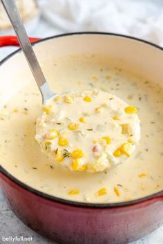 Creamed Corn Soup, Easy Corn Chowder Recipe, Cream Of Corn Soup, Easy Corn Chowder, Corn Chowder Soup, Corn Soup Recipes, Cream Soup Recipes, Easy Corn, Cream Style Corn