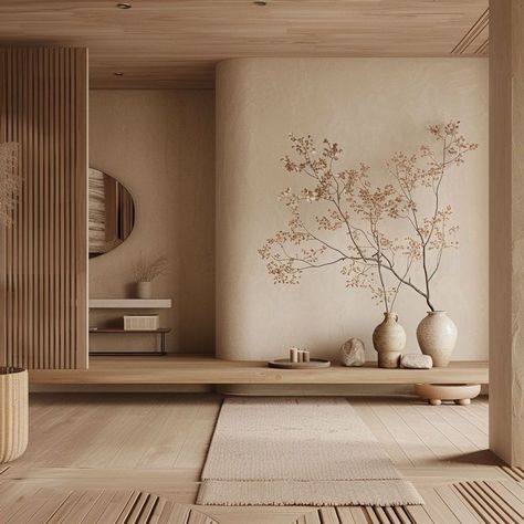 Japanese Hallway, Muji Style Interior, Japandi Interior Design, Zen Interiors, Japandi Interiors, Japandi Living, Japandi Design, Japandi Interior, Japanese Interior Design