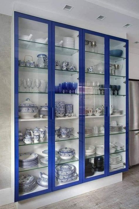 Crockery Cabinet Design, Kitchen Crockery, Crockery Cabinet, Crockery Unit Design, Almirah Designs, Desain Pantry, Crockery Unit, Kitchen Cupboard Designs, Kitchen Interior Design Decor