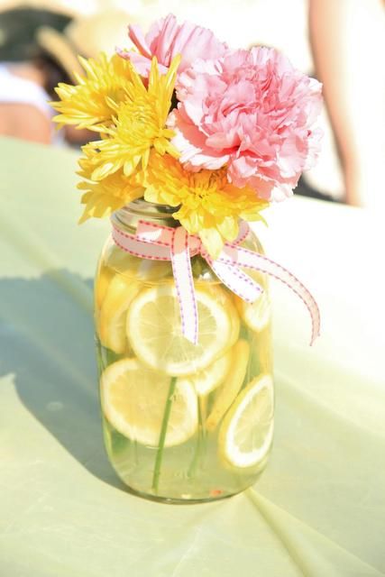 Pink Lemonade Birthday Party Ideas!  See more party ideas at CatchMyParty.com! Lemonade Birthday Party Ideas, Pink Lemonade Birthday Party, Lemonade Birthday Party, Lemonade Stand Birthday, Lemonade Stand Party, Lemon Birthday, Lemonade Birthday, Sunshine Birthday Parties, Pink Lemonade Party