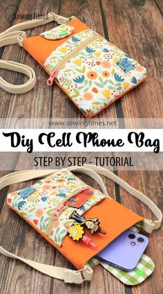 Phone Purse Diy, Cross Body Bag Pattern Free, Phone Purse Pattern, Phone Bag Diy, Phone Bag Pattern, Diy Pochette, Pochette Portable, Cross Body Bag Pattern, Mobile Pouch