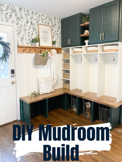 Mudroom Build, Mudroom Organization Ideas, Wall Mudroom, Mudroom Remodel, Mudroom Makeover, Peg Rail, Mud Room Entry, Mudroom Lockers, Diy Mudroom