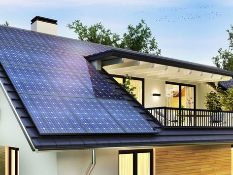 Free Solar Panels, Solar Panels Roof, Solar Power House, Solar Solutions, Solar Roof, Barn House Plans, Roof Design, Barndominium, The Roof