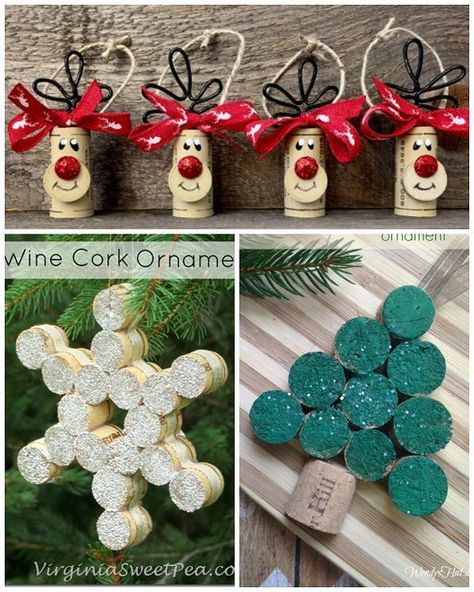 Wine Cork Christmas Craft Wine Cork Crafts Christmas, Wine Cork Christmas Tree, Cork Crafts Christmas, Cork Christmas Trees, Wine Cork Diy Crafts, Wine Cork Projects, Wine Cork Ornaments, Cork Crafts Diy, Wine Cork Diy