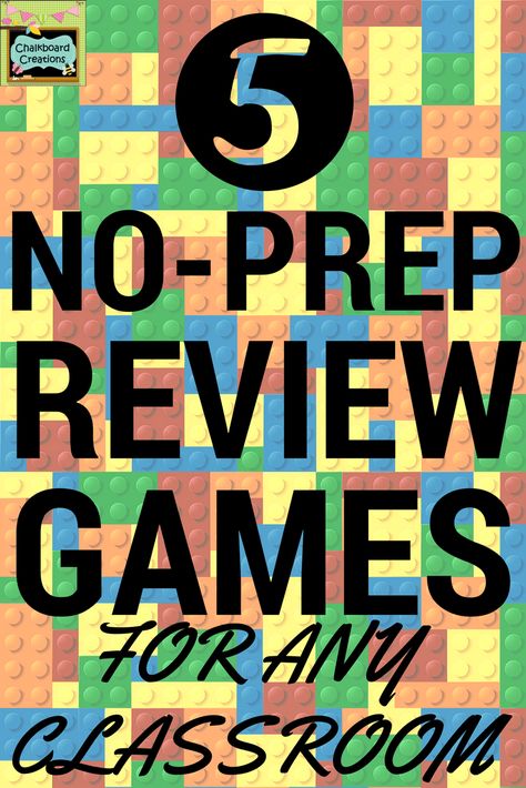 Using games in the classroom is a sure way to engage your students in learning! Check out these amazing ideas for No-Prep Review Games for Any Classroom! Review Games High School, Test Review Games, Games In The Classroom, Staar Review, Math Review Game, Geek House, Class Games, Vocabulary Games, English Teaching