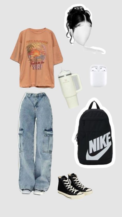 Back to school outfit #school ##backtoschool #outfit #schooloutfit Back To School Outfits Grade 11, Outfits For Sixth Graders, First Day Of School Outfit Baggy, Back To School Outfits Middle School Y2k, Back To School Outfits 2024-2025, 2024 Back To School Outfits, Back To School Outfits 2024, High School Outfits Aesthetic, Cute 7th Grade Outfits