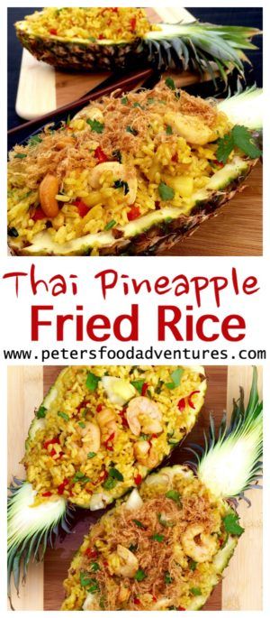 Fried Rice With Shrimp, Thai Pineapple Fried Rice, Pineapple Fried Rice Recipe, Rice With Shrimp, Pineapple Fried Rice, Thai Dishes, Fried Rice Recipe, Asian Cooking, Asian Dishes