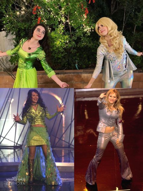 Reference images and the Marano sisters 2019 Halloween costume Disney Channel Costumes 2000s, Lizzie And Isabella Costume, Lizzie Mcguire And Isabella, Lizzie And Isabella, Disney Channel Costumes, 2000s Costume, Lizzie Mcguire Outfits, Decades Outfits, The Lizzie Mcguire Movie