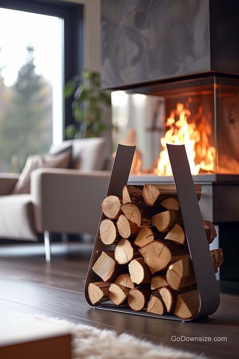 Indoor Firewood Storage, Indoor Log Holder, Indoor Log Storage, Indoor Firewood Rack, Firewood Storage Indoor, Firewood Racks, Iron Fire Pit, Firewood Holder, Firewood Rack