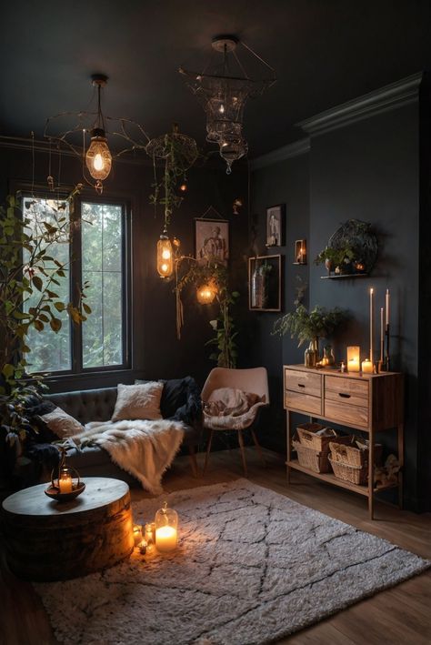 Fall Furniture , Autumn Cozy Fall ,Decor Easy Fall ,
Decor Neutral Fall ,Decor Fall ,Decor Inspiration ,Fall Decor Ideas Witchy Industrial Decor, Witchcore Interior Design, Minimalist Witchy Room, Moody Witchy Aesthetic, Witchy Lounge Room, Witch Interior Decor, Enchanting Living Room, Boho Design Living Room, Intentional Clutter Aesthetic