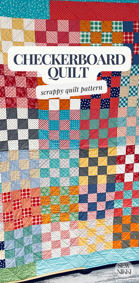 scrappy quilt patterns, free quilt pattern Checkerboard Quilt Pattern Free, Scrappy Checkerboard Quilts, Scrappy Block Quilt Patterns, Scrappy Quilt Patterns Free Squares, Crumb Quilts Free Pattern, Sampler Quilt Patterns Free, Patchwork Quilt Patterns Free, Basic Quilt Patterns, Scrappy Quilt Patterns Free