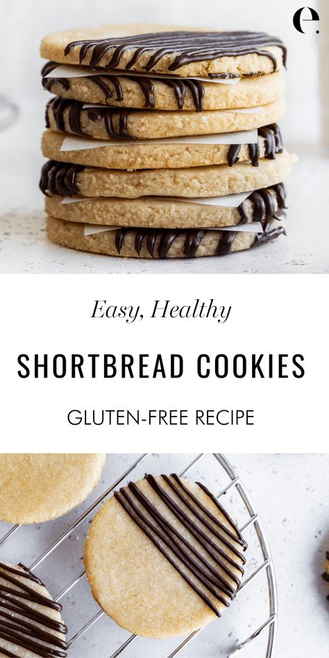 Healthy Shortbread, Vegan Shortbread, Gluten Free Shortbread, Plain Cookies, Sugar Free Cookies, Shortbread Cookie Recipe, Healthy Cookie Recipes, Lifestyle Ideas, Easy Cookie Recipes