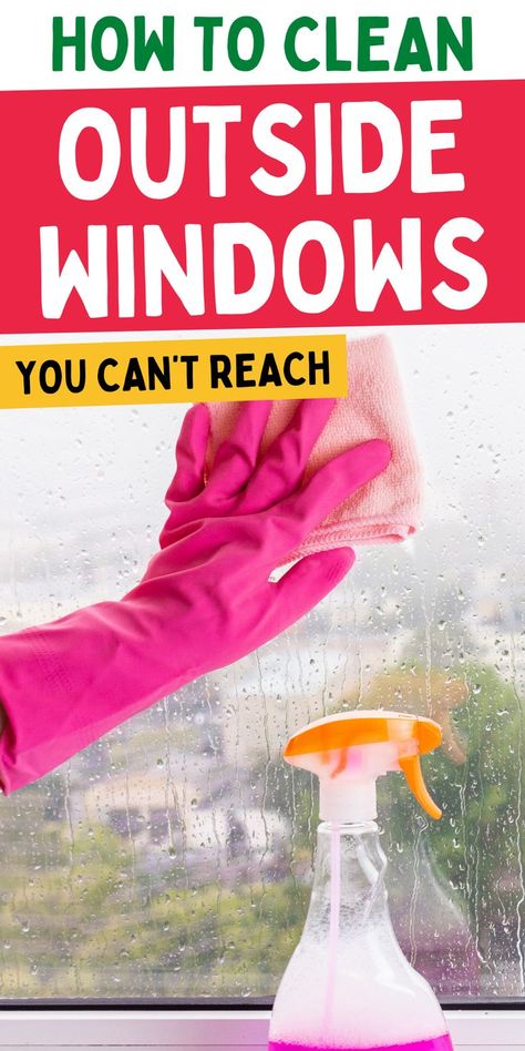 How to get windows clean. Tips for cleaning windows. How to clean windows that are hard to reach. Clean Outside Windows, Cleaning Outside Windows, Windows Cleaning, Secret Window, Window Cleaning Tips, Toilet Cleaning Hacks, Cleaning Windows, Clean Windows, Cleaning Advice