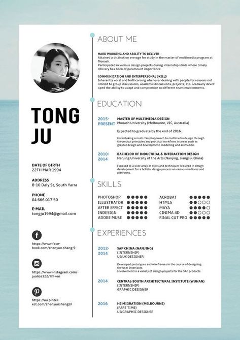 CV Template Cv Skills, Architecture Resume, Resume Design Inspiration, It Cv, Cv Inspiration, Graphic Design Cv, Creative Cv, Resume Writing Services, Best Resume Template