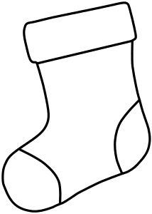 Christmas Stocking Patterns (Printable Stencils & Templates) Paper Christmas Stocking Craft, Blank Stocking Template, Icicle Template Free Printable, Christmas Stocking Ornament Pattern, Paper Stocking Template, Christmas Decor Ideas Diy Classroom, Christmas Stocking Clip Art, Christmas Shape Templates Free Printable, Christmas Socks Template