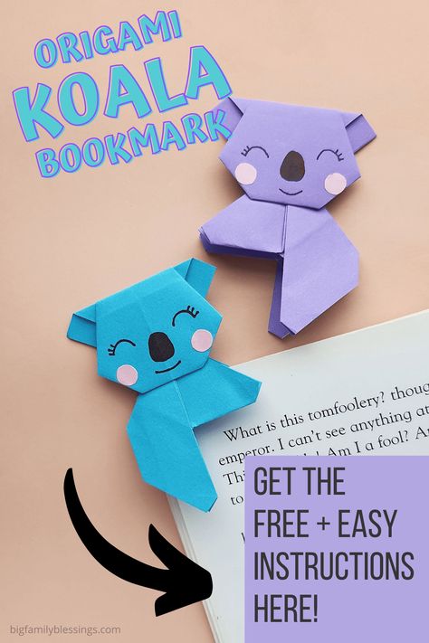 Easy Crafts Origami, Origami Useful Things, Book Marks Craft, Simple Diy Bookmarks, Bookmark Diy Origami, Easy Origami Bookmarks, School Arts And Crafts, Simple Projects, Oragami Bookmark