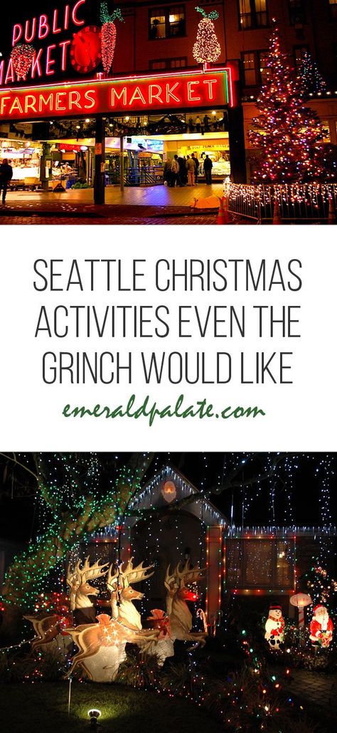 Seattle Activities, Seattle Christmas, Seattle Winter, Washington Things To Do, Popular Christmas Songs, Seattle Vacation, Christmas Things To Do, Washington State Travel, Christmas Light Installation