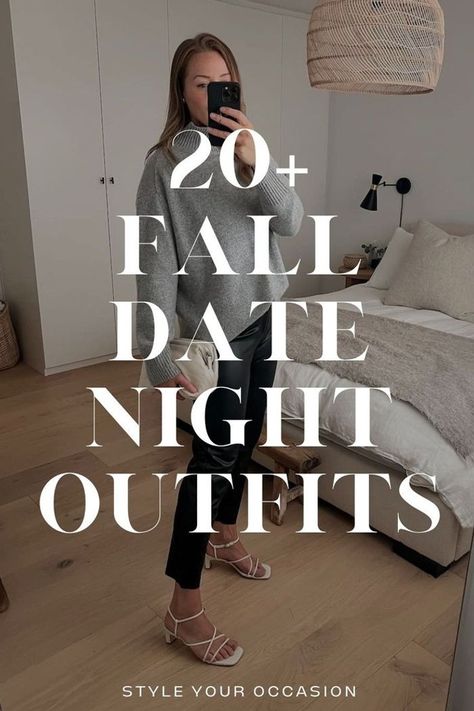 Searching for classy and dressy fall date night outfits for 2024? Whether you’re after dressy or casual date night outfits, we’ve got 20+ chic ideas for you this fall. From jeans and dresses to at-home date night outfits, these are the perfect fall going out outfits for your date night. Fall style, chic style, classy outfits. Fall 2024 Date Outfits, Pub Quiz Outfit, Casual Pub Outfits Women, What To Wear For Dinner With Friends, Night Out With The Girls Outfit, Fall Outfit Night Out, Casual Dinner Date Outfit Fall, Jeans Dinner Outfit Classy, Fall Dinner Outfit Classy Date Night