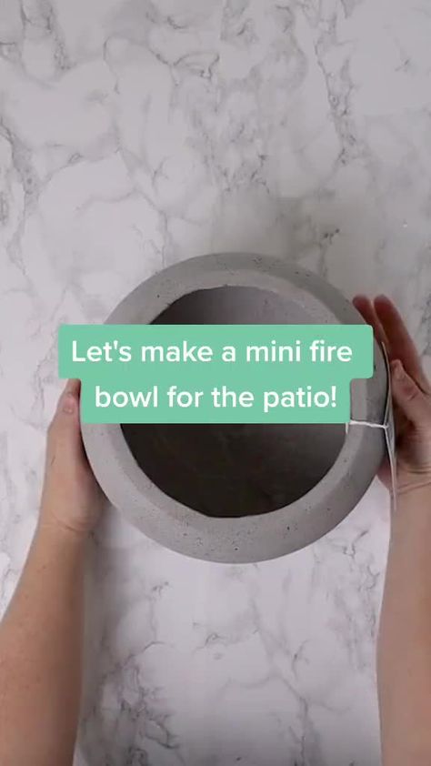 The DIY Mommy - Who's ready for patio season?! 🙋‍♀️ I... Diy Fire Bowl, Diy Tabletop Fire Bowl, Mini Fire Pit, Tabletop Fire Bowl, Steel Decor, Indoor Fire Pit, Diy Tabletop, Diy Mommy, Fire Pots