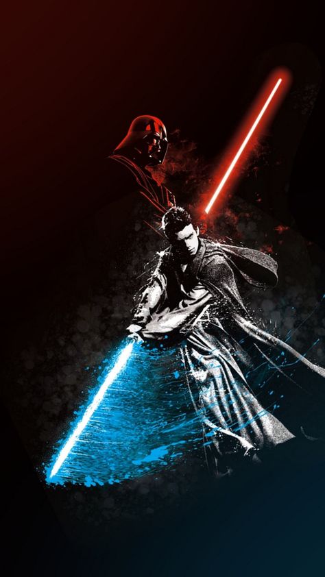 Anakin Vader Wallpaper, Star Wars Anikan, Darth Vader Wallpaper, Star Wars Painting, Anakin Vader, Star Wars Background, Dark Vador, Star Wars Anakin, Cuadros Star Wars