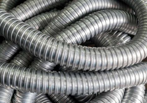 Flexible Metallic Conduit (FMC) Stage Crew, Electrical Code, Electrical Conduit, Custom Sport Bikes, House Wiring, Cable Management System, Plumbing Pipes, Metal Pipe, Concrete Blocks