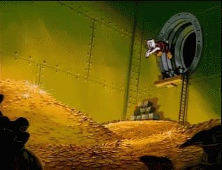 Swimming In Money GIF - Swim Swimming Dough - Discover & Share GIFs Dagobert Duck, Bank Teller, Ebenezer Scrooge, Uncle Scrooge, Funny Disney Jokes, Big Lebowski, Money Games, Scrooge Mcduck, Duck Tales