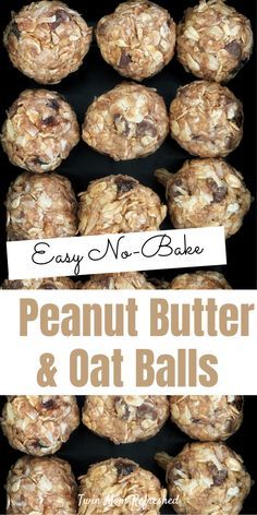 Toddler Peanut Butter Balls, Peanut Butter Balls With Oatmeal, Quick And Easy Things To Make For A Snack, No Bake Peanut Butter Oatmeal Balls Easy, No Bake Peanut Butter Oatmeal Balls, Oatmeal Peanut Butter Balls No Bake, Healthy Lunch Snacks For Adults, Quick Energy Snacks, Breakfast Balls No Bake