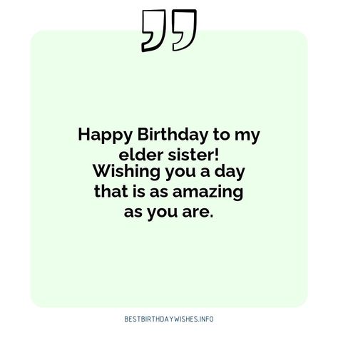 Birthdays are all about celebrating someone special and showing them how much you care. If your elder sister has a great sense of humour, why not make... | # #BirthdayWishes Check more at https://www.ehindijokes.com/funny-birthday-wishes-elder-sister/ Elder Sister Quotes Funny, Elder Sister Quotes, Birthday Wishes For Elder Sister, Laugh Out Loud Funny, Funny Birthday Wishes, Elder Sister, Sister Quotes Funny, Sister Birthday Quotes, Birthday Wishes Funny