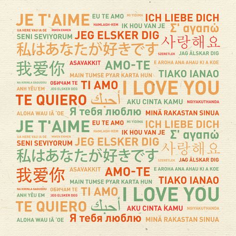 I Love You Languages, Languages Of The World, Three Letter Words, Falling In Love Quotes, Happiness Quotes, I Love U, How To Say, Different Languages, Love Phrases