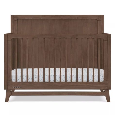 https://www.target.com/p/delta-children-spencer-6-in-1-convertible-crib/-/A-90898937?preselect=89286127#lnk=sametab Brown Crib White Dresser, Walnut Nursery Furniture, Brown Nursery Furniture, Brown Crib Nursery, Dark Wood Nursery, Headboard Round, Hippie Nursery, White Gate, Navy Nursery Boy