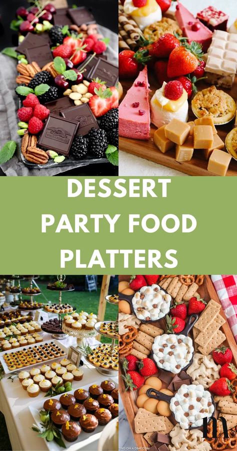 33+ Delicious Dessert Party Food Platters To Try Sweet Party Snacks, Ideas For Dessert, Desserts Board, Dessert Platters, Christmas Desserts Party, Christmas Cookie Recipes Holiday, Party Food Dessert, Dessert Presentation, Dessert Platter