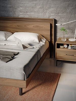 BDI | Designed for Modern Living | Modern Home & Office Furniture Wooden Headboard Design, Modern Wooden Bed, Wooden Bedroom Furniture, Bed Headboard Design, Wood Bed Design, Minimalist Bed, Wooden Bed Design, Wooden Bedroom, Bed Design Modern