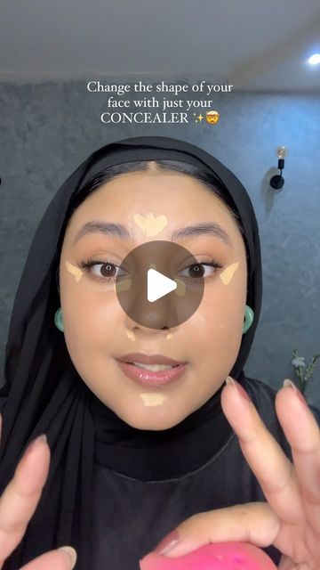 Warda Zafeer 🪞 Beauty Content Creator on Instagram: "How to change your face shape with just concealer 🤯

Change your face shape, Concealer tricks, How to place your concealer 
#makeup #makeuphacks #makeupartist #makeuptips #explore #explorepage" How To Put Concealer, Makeup With Concealer Only, How To Put On Concealer, Where To Put Concealer, Concealer Tricks, Beauty Content Creator, Beauty Content, Concealer Makeup, Face Shape