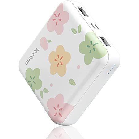 Mini Fast Charging Compact Battery Pack with Dual USB Output & Dual Inport (2.1A Type-C and 8-Pin Input),Compatible with iPhone,iPad-White Cute Portable Charger, Mini Phone, Presents For Girls, Samsung Galaxy S6 Edge, Portable Power Bank, Phone Battery, Portable Charger, Samsung Galaxy S5, Samsung Galaxy S6